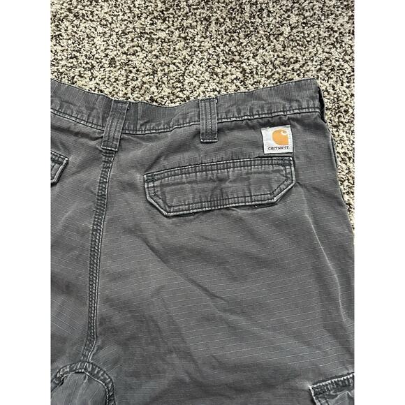 Y2K Carhartt Force Relaxed Fit Cargo Short Size 36X10.5 Gray - Picture 6 of 9